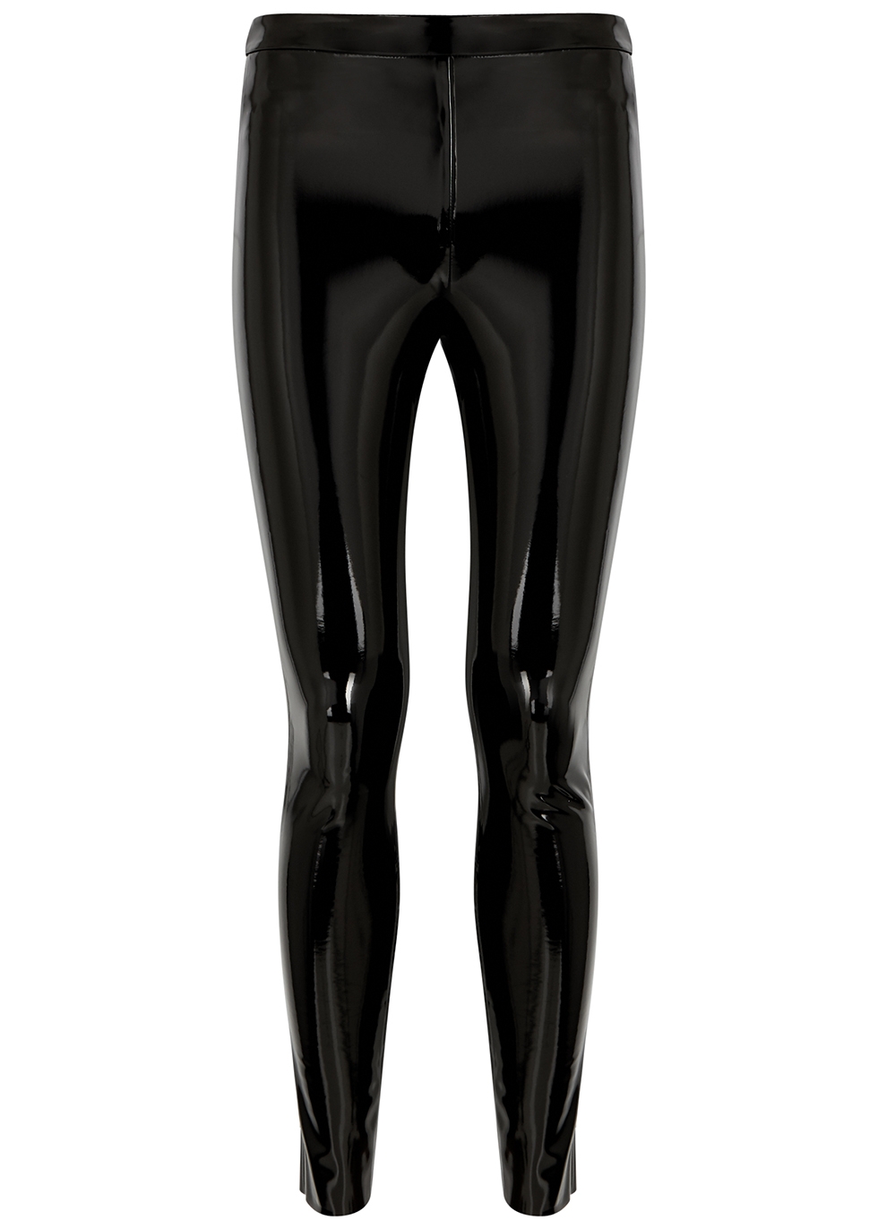 Alice + Olivia Outlet Maddox black patent faux leather leggings sale 59 ...